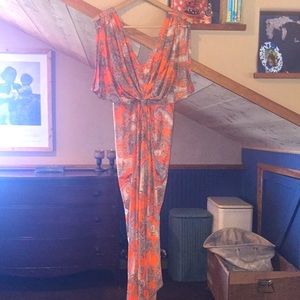 Vibrant semi-formal maxi dress
